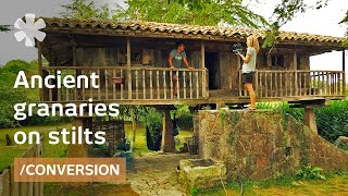 Medieval granaryonstilts becomes tiny summer cabin in Spain [upl. by Inttirb730]