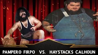 1972 Dec 30  NWA BTW  Haystacks Calhoun vs Pampero Firpo [upl. by Ahsimit]