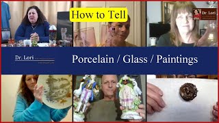 How to Tell Meissen amp Blue White Porcelain Etched amp Blown Glass Paintings amp Frames  Ask Dr Lori [upl. by Odracir]