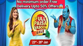 JioMart 3 days full Paisa Vasool saleUpto 50 OffersJiomartJiomart Special Offers [upl. by Nirb]