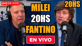 🔴MILEI EN VIVO CON FANTINO ¡EL PRESIDENTE ROMPE EL SILENCIO [upl. by Halla]