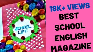 Best handmade creative school English magazine projects with articles explanation [upl. by Gui]