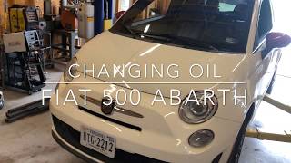 Changing the Oil for a Fiat 500 Abarth [upl. by Valenba165]