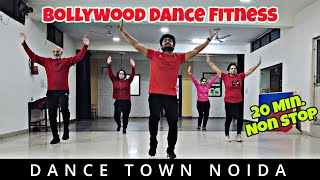 Non Stop 20 Min Bollywood Dance Fitness 🔥 HAPPY NEW YEAR  ZUMBA  Dance Town Noida [upl. by Adler954]