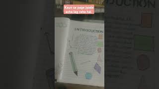 Apne bete ka project taiyar kiya study subscribe project mathsproject shorts [upl. by Aelanej]