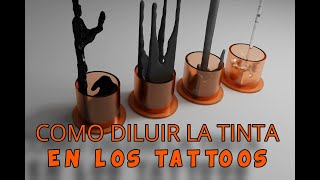 🔥quotTrucos para Diluir Tinta Negra en Tatuajesquot🔥 [upl. by Parette]