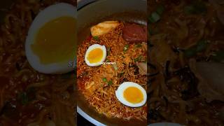 HIGHLY REQUESTED UPDATED BULDAK RAMEN RECIPE 🍜❤️‍🔥🫡✨ buldakramenrecipe viralramen spicyramen [upl. by Vernon]