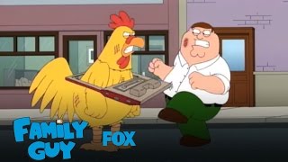 Epic Chicken Fight  Season 10  FAMILY GUY [upl. by Ecylahs261]