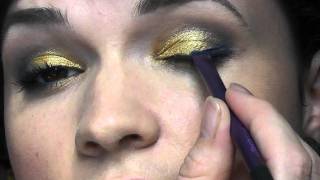 Make up Tutorial in Gold Blau [upl. by Anidem]