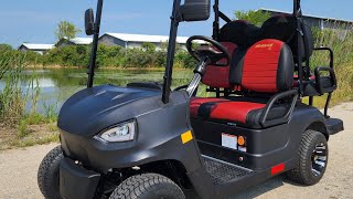 Renegade X In Matte Black  48v Electric Golf Cart  New With Street Legal Options Available [upl. by Schlessinger509]