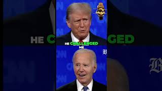 President debate leads to golf challenge  debate donaldtrump joebiden politics [upl. by Ofori]