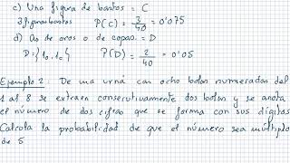 Ejercicios de probabilidad 06 Ley de Laplace [upl. by Namia]