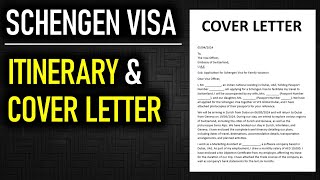 How to write Cover Letter amp Itinerary for Schengen Visa application [upl. by Ursi922]