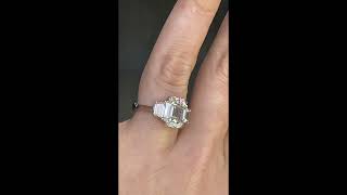 GIA 547cts Diamond IVVS2 Engagement Diamond Three stone Ring [upl. by Ardussi]