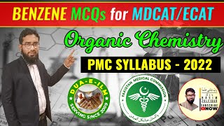 Organic Chemistry  Benzene MCQs MDCATECAT [upl. by Ekusoyr]