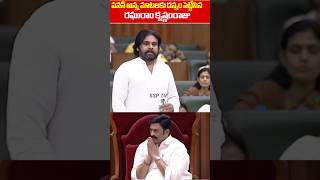 Deputy CM pawankalyan Great Words About Raghu Rama krishna Raju  Ap Assembly Live  SSP TV [upl. by Rawley]