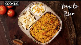 Tomato Rice in Pressure Cooker  Thakkali Sadam  Rice Recipes  Tomato Pulao  Lunch Box Recipes [upl. by Clougher]