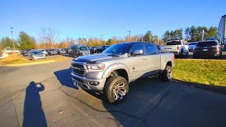 1ST Look At The New 2022 Dodge Ram 1500 BIGHORN BLACK WIDOW EDITION 57LV8 HEMI MDS 8Speed AutoTrans [upl. by Sitto]