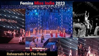 Ananya Pandey amp Bhumi Pednekar Rehearsals I Femina Miss India 2023 Finale 15th April2023 In Imphal [upl. by Hairim]