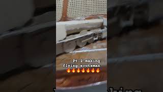 Pt2 making flying scotsman 🔥🔥🔥🔥🔥🔥🔥💯💯💯💯💯 flyingscotsman steamlocomotive cardboard traingeek [upl. by Averat556]