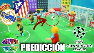 Predicción Semifinal CHAMPIONS REAL MADRID ATLÉTICO de MADRID con Playmobil [upl. by Etolas88]