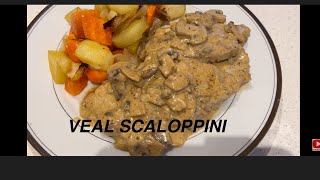 Italian Veal Scaloppine with Mushroom Sauce [upl. by Studdard920]