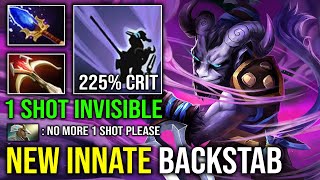 NEW 736 BACKSTAB Innate Ability 1 Shot Ninja Brutal Crit Strike Invisible Hyper Riki Carry Dota 2 [upl. by Keli]