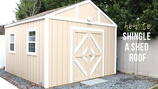 How To Shingle A Shed Roof Shed Workshop Ep 3 [upl. by Teuton]