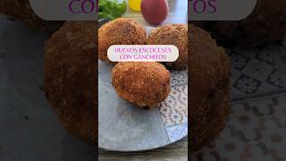 Huevos escoceses con Ganchitos 🥚 recetas cocinafacil shorts [upl. by Esiuqcaj]