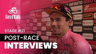 Giro dItalia 2023  Stage 21  Postrace Interview [upl. by Yendor966]