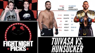 UFC Fight Night Tai Tuivasa vs Harry Hunsucker Prediction [upl. by Lesak199]