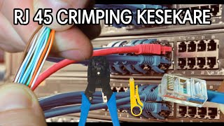 rj45 crimping tutoriallan cable crimping kese karelan cable connectionlan cable color code hindi [upl. by Haletky55]