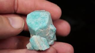 Microcline amazonite 2nd Mesabi Claim Lake George Park Co CO USA [upl. by Adnamra697]