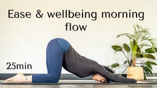 Ease amp wellbeing whole body morning flow  25min  gentle [upl. by Rebeka452]