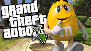 THE YELLOW MampM CANDY MOD GTA 5 PC Mods Gameplay [upl. by Annairdna]