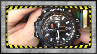 Cambio de batería en reloj SMAEL 1545 [upl. by Esylle]