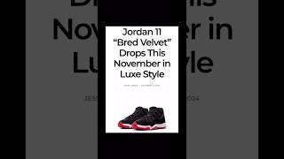 Upcoming Sneaker Releases 2024 Womens Jordan 11 quotBred Velvetquot shorts [upl. by Hemminger]