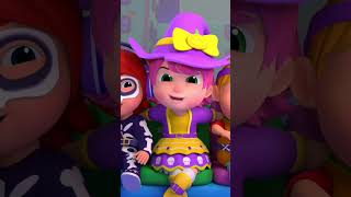 Halloween Wheels On The Bus shorts halloween nurseryrhymes hauntedhouse [upl. by Nnyllatsyrc]