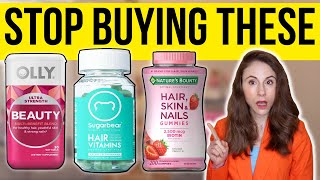 THE TRUTH ABOUT HAIR SKIN AND NAIL VITAMINS  Dermatologist [upl. by Harte687]