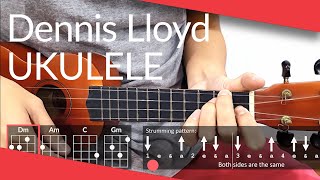 Alien Dennis Lloyd Ukulele Tutorial  Chords amp Strumming [upl. by Nelyak]