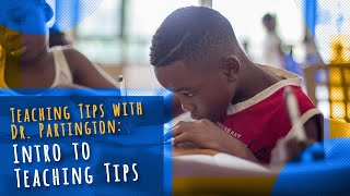 Intro to Teaching Tips with Dr Partington [upl. by Ahsitniuq]