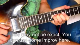 Grand Funk Railroad Footstompin Music Guitar Solo Lesson [upl. by Alim965]