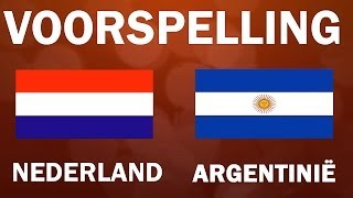 FIFA voorspelling WK 2014 Nederland  Argentinië [upl. by Akaenahs116]