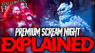 How To Experience HHN 2024 BEFORE OPENING NIGHT Premium Scream Night EXPLAINED [upl. by Siclari]