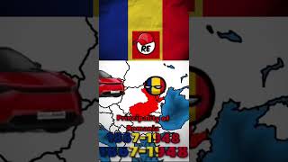 Istoria României RO 🏛 countryballs romania history shorts shortvideo edit [upl. by Enirod]