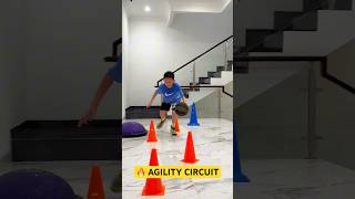 AGILITY CIRCUIT 🔥 DRIBBLING DRILL ⚡️ SPEED 🌟 GET FASTER basketball speedandagility  stephcurry [upl. by Ericksen]