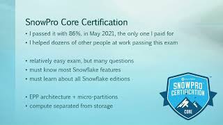 Overview of the SnowPro Core Certification [upl. by Kantos]