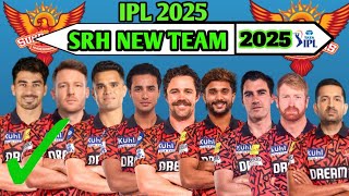 IPL 2025  Sunrisers Hyderabad Team Squad  SRH Final squad ipl 2025 [upl. by Erodoeht]