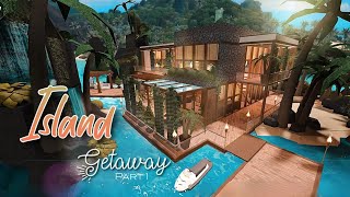 Island Getaway •818K• SPEED BUILD PART 1  WELCOME TO BLOXBURG ✨Inspired by Float✨ [upl. by Einnim]