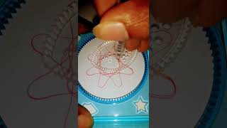 Modern Spirograph design with double line 364 shorts ytshorts spirograph satisfying asmr [upl. by Edahs]